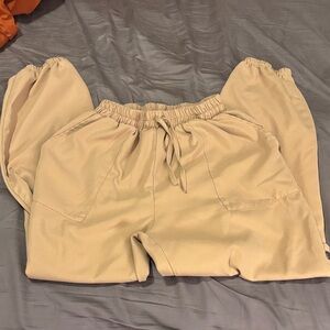 SHEIN Beige Elastic Waist Pants